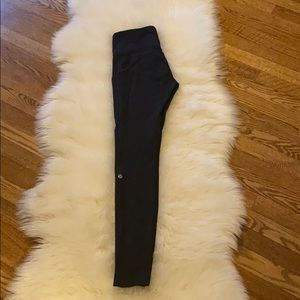 Lululemon Fast and free black 28” size 6 leggings